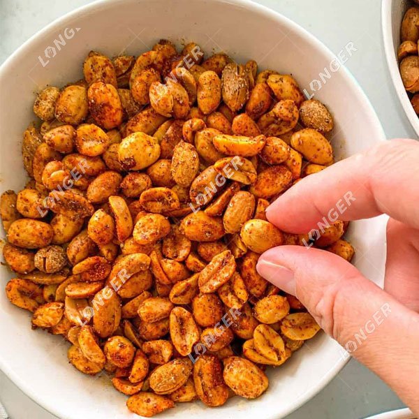 What is the Production Process of Fried Peanuts?
