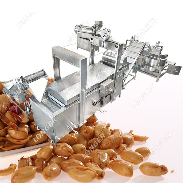 Continuous Fryer Machine for Peanut